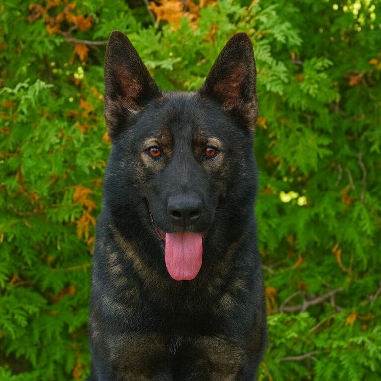 German Shepherd guard dog Pia Headshot protection dogs for sale New York
