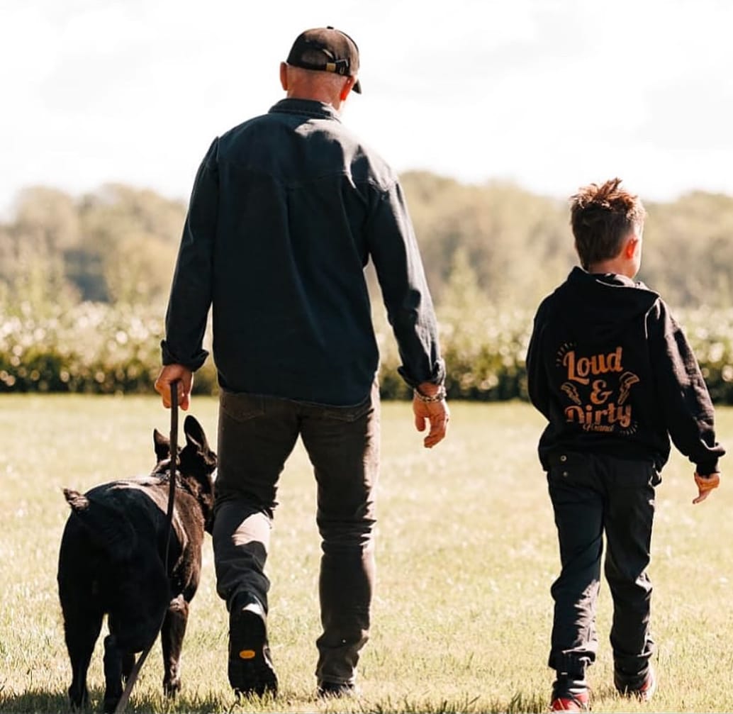A man and his Personal protection dog
