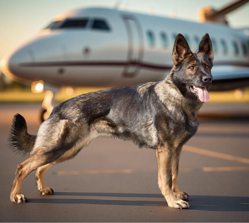 Personal protection dog max off to his new home