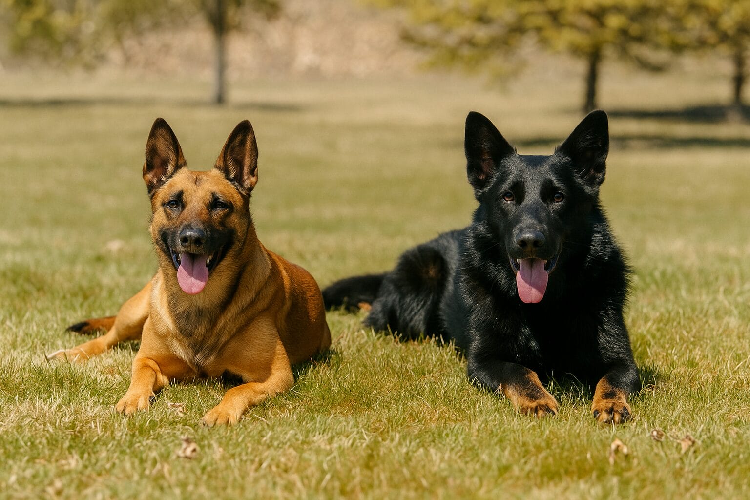 protection dogs for sale Georgia enjoying a day in the field