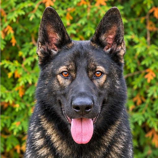 German Shepherd guard dog pia head shot