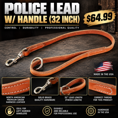Police lead with handle for all your dogs needs and daily use